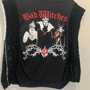 Black 'Bad Witches' Graphic Top